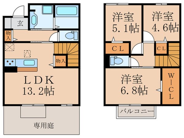 D-ROOM守恒　A棟の物件間取画像